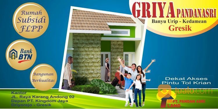 Rumah Murah Harga Subsidi | Kab. Gresik | Jualo