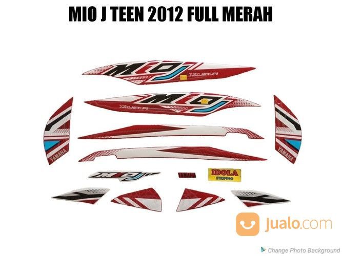 Striping Mio J Teen 2012 Full Merah Jambi Jualo