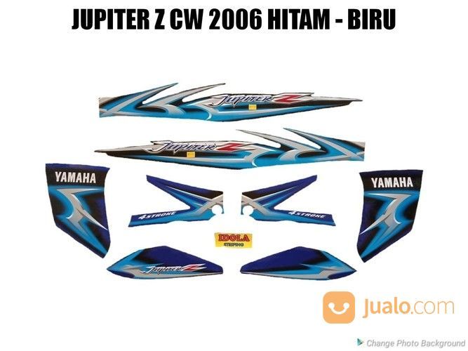 Striping Jupiter Z Cw 2006 Hitam Biru Jambi Jualo