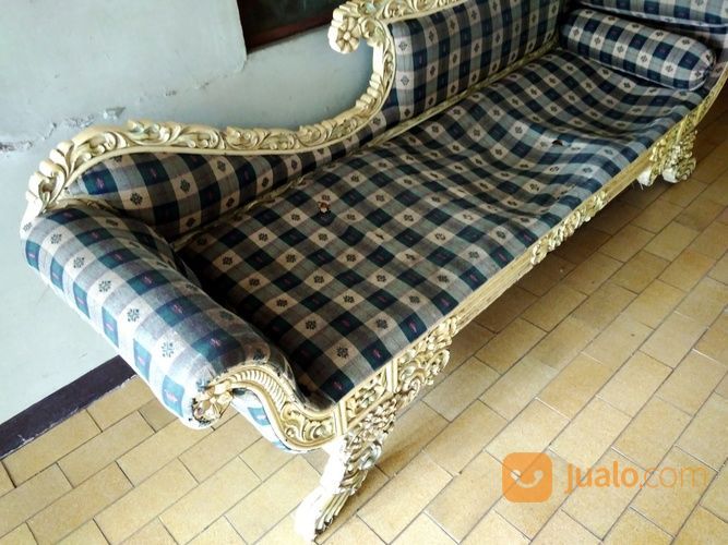  Kursi  Jati  Sofa Ukir Cleopatra  Ukuran 205 170 X59x215Cm 