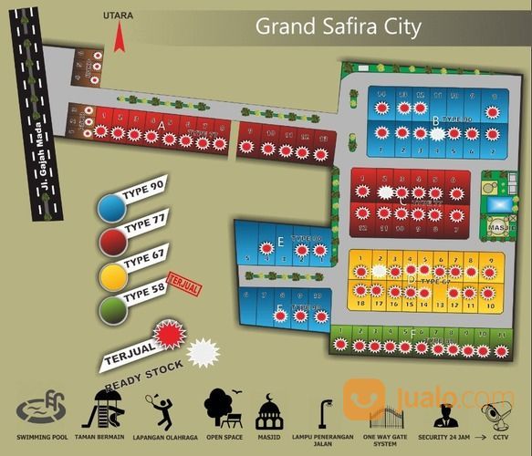 11 Unit Terakhir Perumahan Mewah Bebas Banjir Grand Safira City Slawi