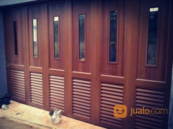  Pintu  Garasi Aluminium  Urat Kayu Depok  Jualo