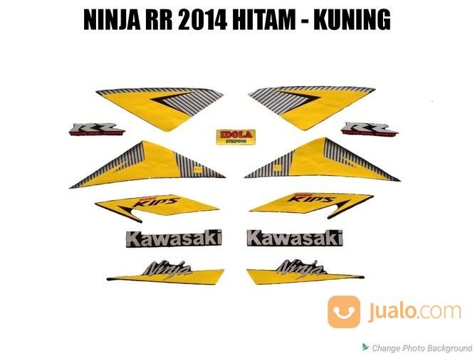 Striping Ninja Rr 2014 Hitam Kuning Jambi Jualo