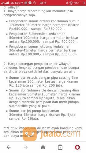 SUMUR BOR PENGEBORAN JETPUM TERMURAH Dan Sewa Mesin Bor Air Wilayah Bandung