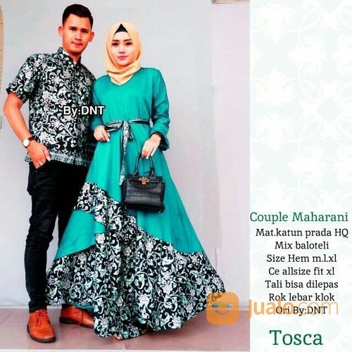 Baju Batik Couple Islami Spesial Ramadhan Dan Lebaran Wa