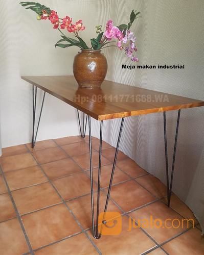 Meja Makan Jengki Kaki Besi