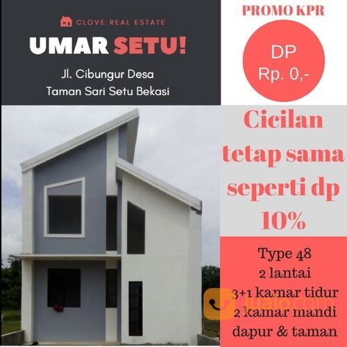 Rumah Bekasi 2 Lantai Setu Dp 0 Cicilan Murah 3jt An 