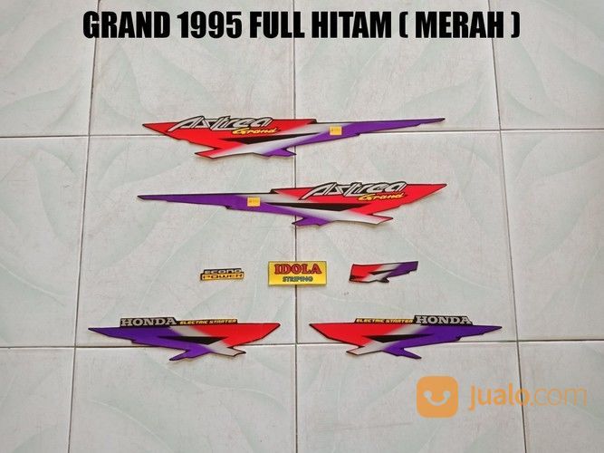 Striping Grand 1995 Full Hitam Merah Jambi Jualo