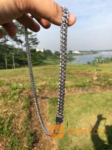  Kalung  Emas  Putih Sisik  Naga  Bandung Jualo