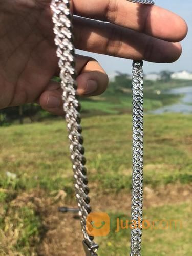  Kalung  Emas  Putih Sisik  Naga  Bandung Jualo