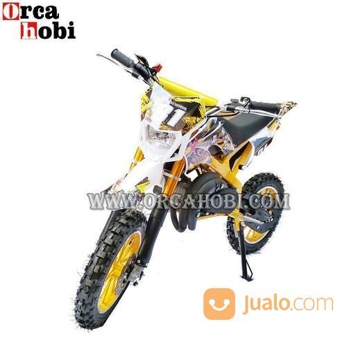 Motor Mini Trail Pake Lampu Kxd Asli 50cc Mesin 2 Tak Medan Jualo