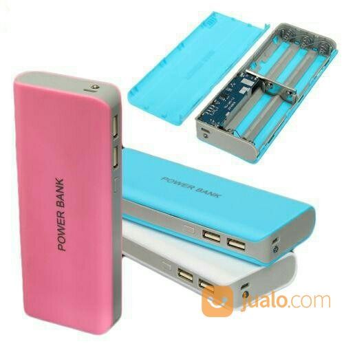 Case Casing Power Bank 5 Cell Baterai 18650 Dual Output