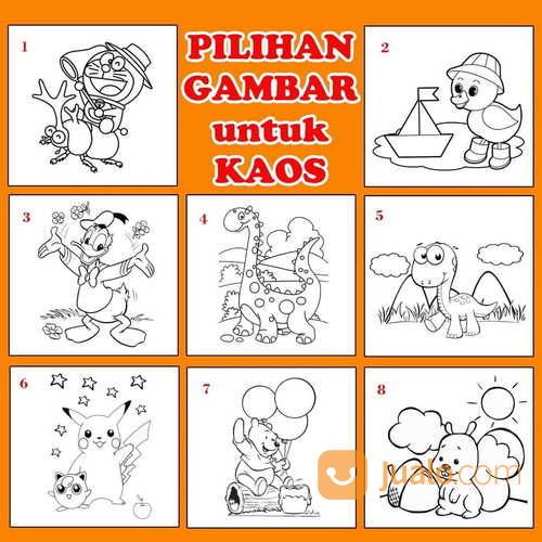 Paket Mewarnai Kaos B Gambar Donal Bebek