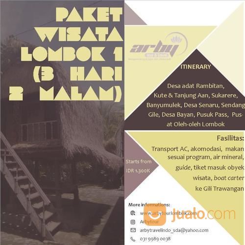 PAKET WISATA LOMBOK 1 (3 HARI 2 MALAM)