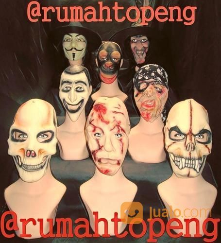 Topeng Horror & Slipknot Mask Jason Freddy Chucky Joker Scream Jigsaw
