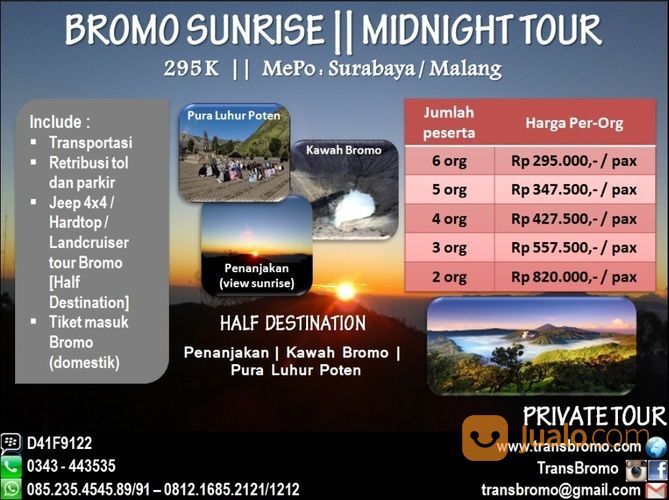 Bromo Sunrise Half Destinasi