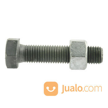 Hex Bolt ( Baut ) Grade 8.8 Black/Hitam Surface Finishing Hot Dip Galvanized