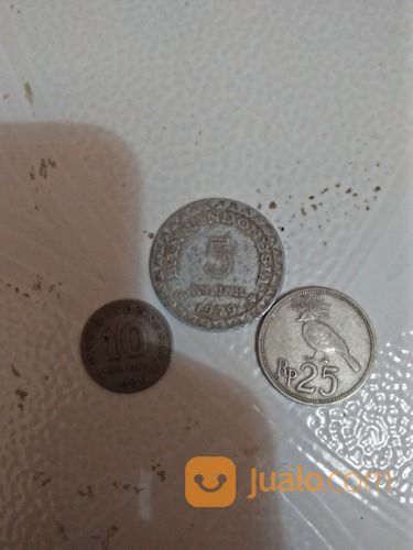 Uang Koin Kuno Pecahan Rp.5 KB Thn 1979, Rp.10 Thn 1971, Rp.25 Thn 1971