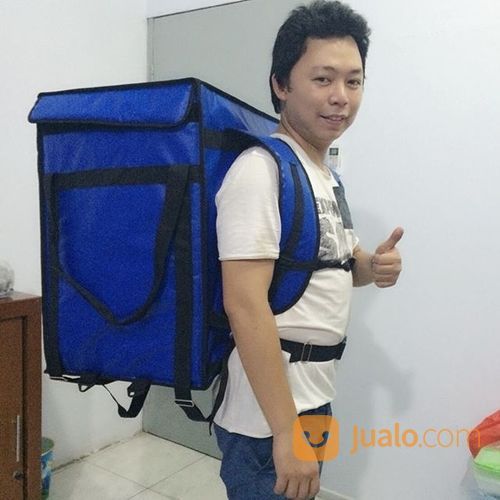 Tas Delivery Biru Polos