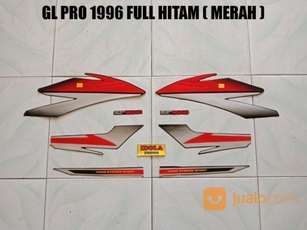 Striping Gl Pro 1996 Full Hitam Merah Jambi Jualo