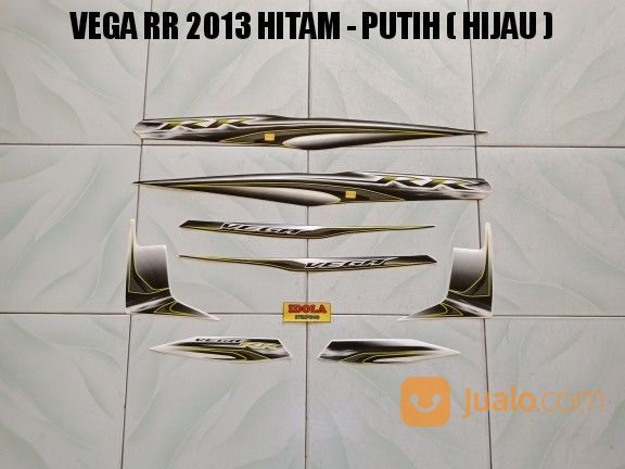 Striping Vega RR 2013 Hitam - Putih ( Hijau )