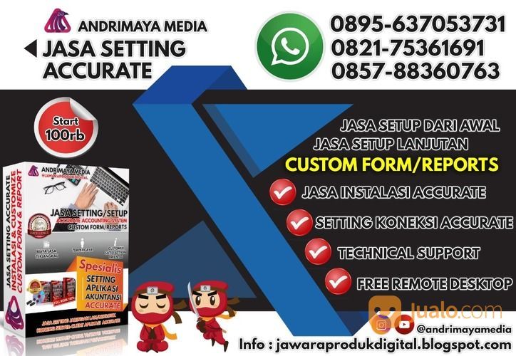 Setting Dan Custom Reports Aplikasi Akuntansi Accurate Accounting System