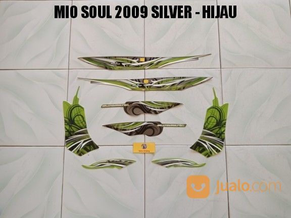 Striping Mio Soul 2009 Silver Hijau Jambi Jualo