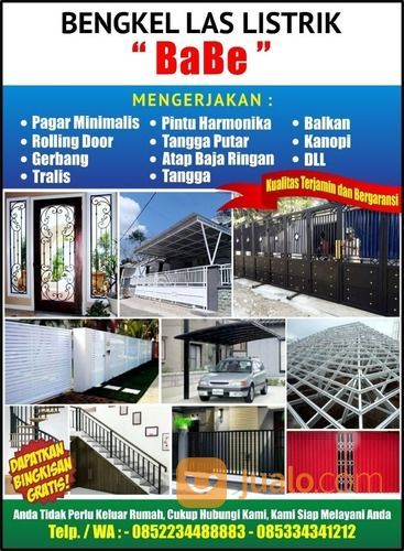 Spanduk Bengkel Las  Listrik  desain spanduk kreatif 