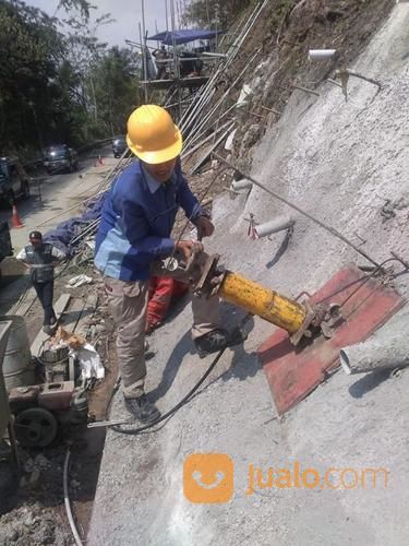 Jasa Pekerjaan Ground Anchor, Soil Nailing, Shotcrete, Grouting