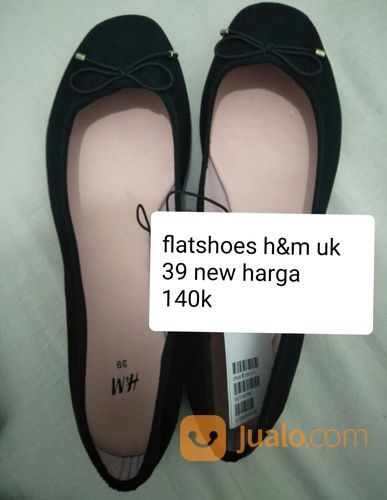 flat shoes h&m hitam