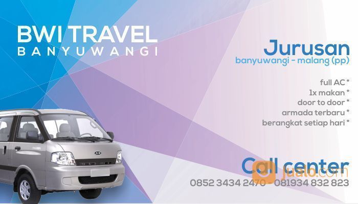 Travel Banyuwangi - Surabaya Malang Denpasar Bali (PP)