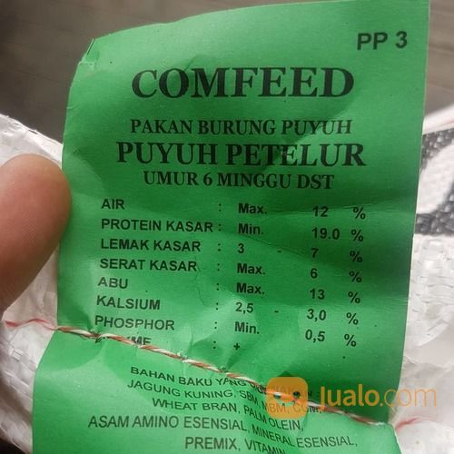 Pakan Konsentrak Comfed Petelur Layaer Dan Itik Petelur