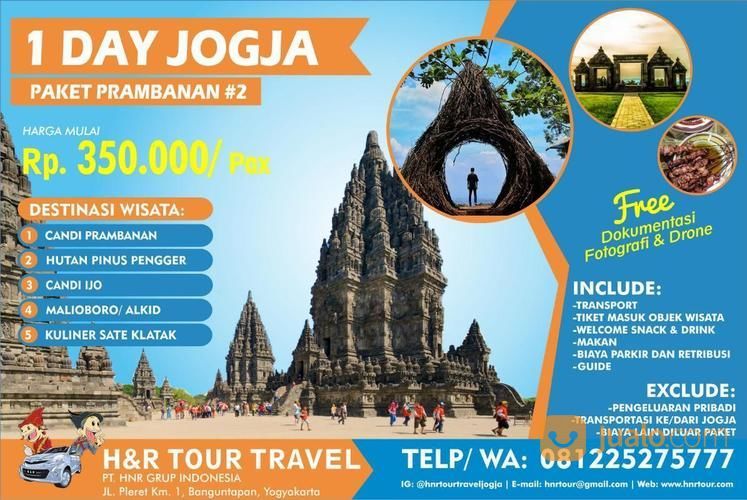 Paket Wisata One Day Prambanan Di Kota Yogyakarta, Yogyakarta | Jualo.com