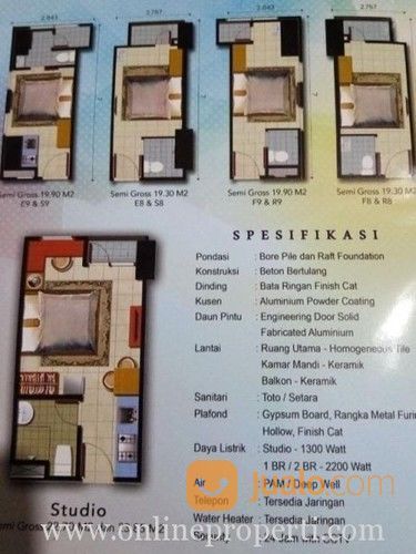 Apartemen De Residence Lantai 9 Furnished AG1164