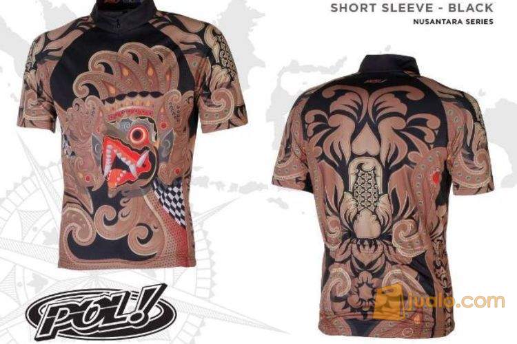 JERSEY SEPEDA  POL GARUDA BALI  BLACK SHORT SLEEVES 