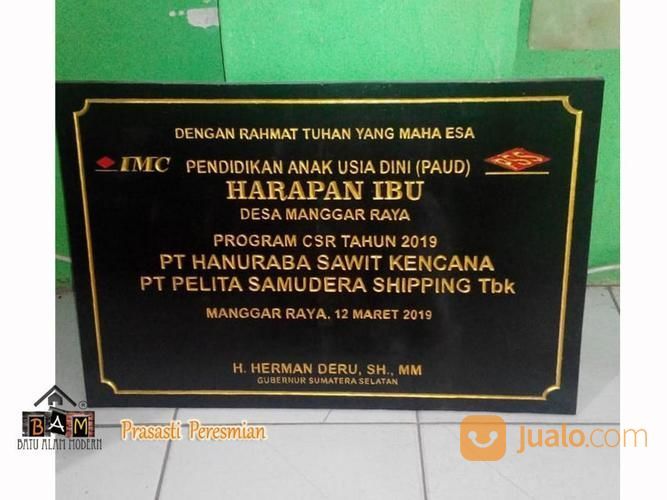 Jasa Pembuatan Prasasti Peresmian