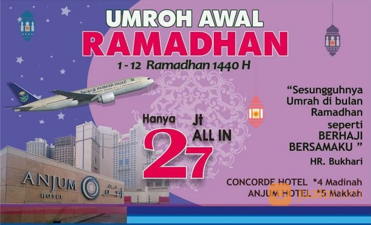 Masih Tersedia Seat UMROH AWAL RAMADHAN 12 HARI