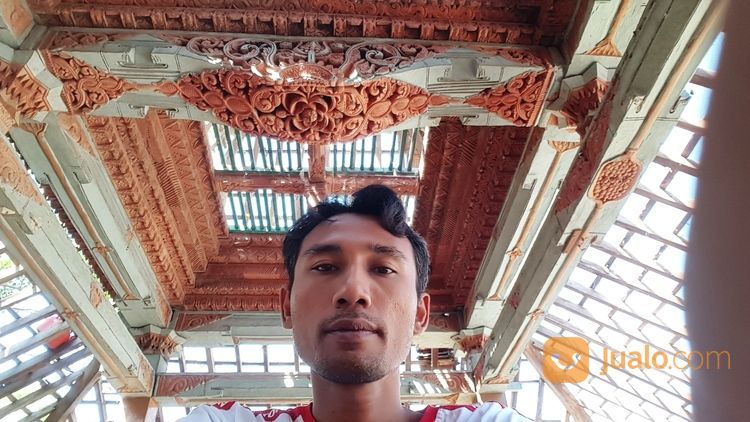 Joglo Ukir Antik Asli Tua Soko 25 Cm Berbentuk Pendopo Ukuran 11.5m X 13.5 Meter