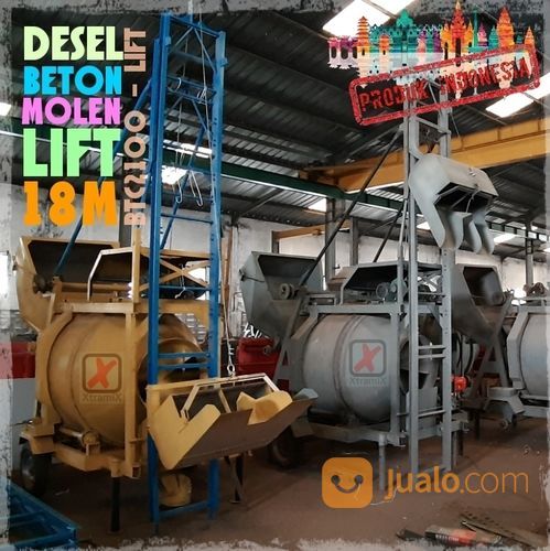 Mesin Molen Beton COR LIFT KETINGGIAN 18m Xtramix Mixer Model WINGET