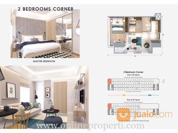 APARTEMEN SKANDINAVIA DI TENGAH KOTA TANGERANG, UNIT FULLY FURNISH SIAP HUNI MD657