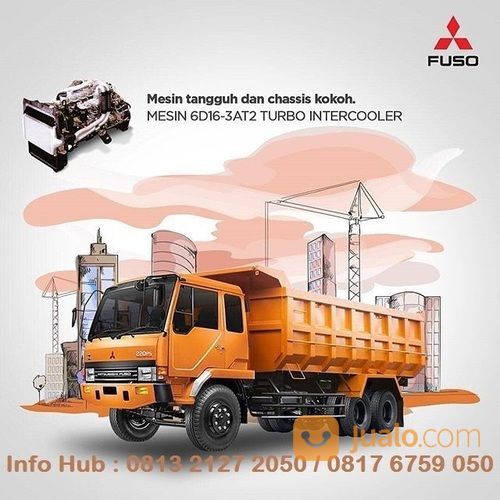 Harga Mobil Baru Dump Truck Fuso FN62F HD 6x4 270ps Tronton 2021