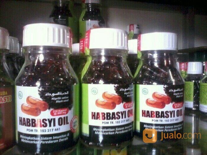 COD MAKASSAR | 100kps HABBASYI OIL Herbal Minyak Habbatussauda Murni Kapsul