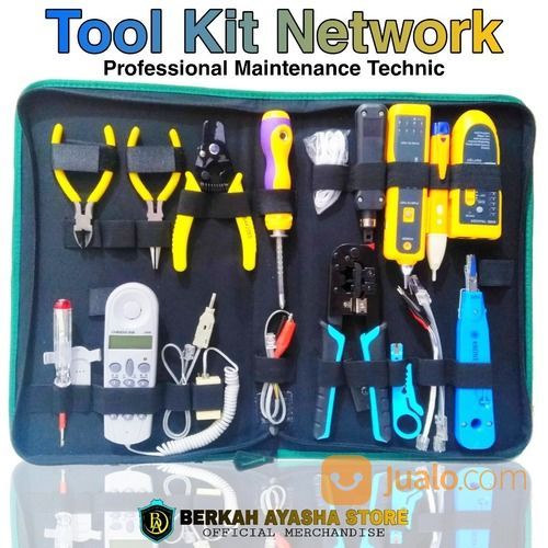 Toolkit Set Tool Kit Network Profesional Tas Peralatan Teknik Jaringan Komputer Lan Telepon Surabaya Jualo