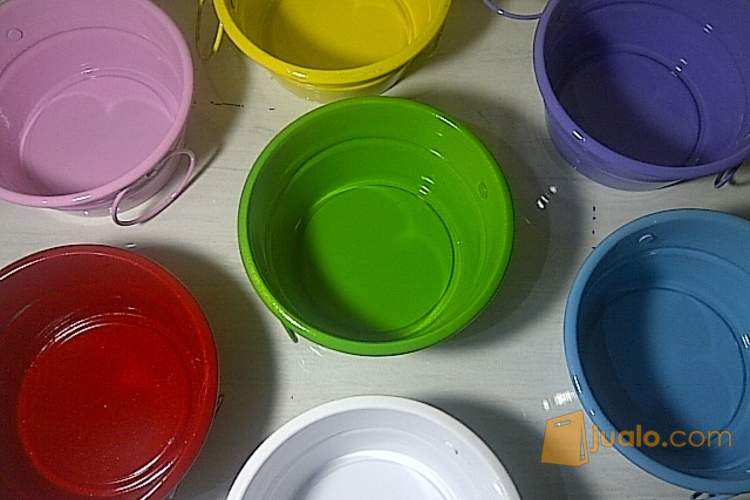 Baskom Mini Kerajinan Kaleng Zanjabil Craft Warna Warni