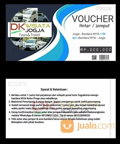 Voucher Tiket Yogyakarta Kota Bandara NYIA Kulon Progo Dan Sebaliknya