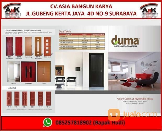 Pintu Dan Kusen Wpc Duma Door Jasa Pemasangan Harga Sendiri Di Kota Surabaya Jawa Timur Jualo Com