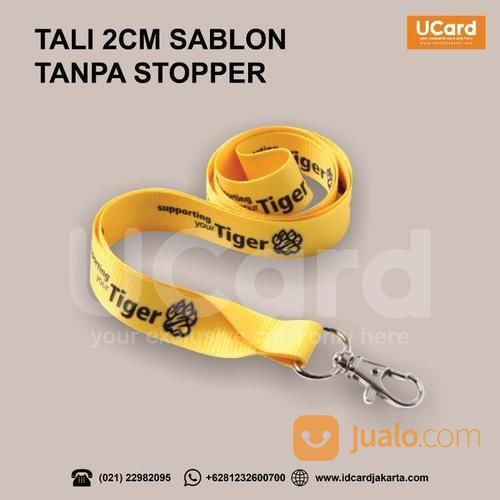 Tali Sablon ID Card Tanpa Stopper