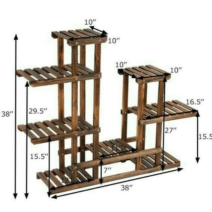 Rak Bunga Kayu : Pengiriman gratis bunga kayu rak penyimpanan kayu