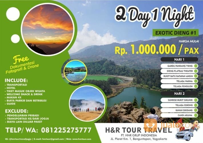 PAKET WISATA DIENG 2H1M EXOTIC 1