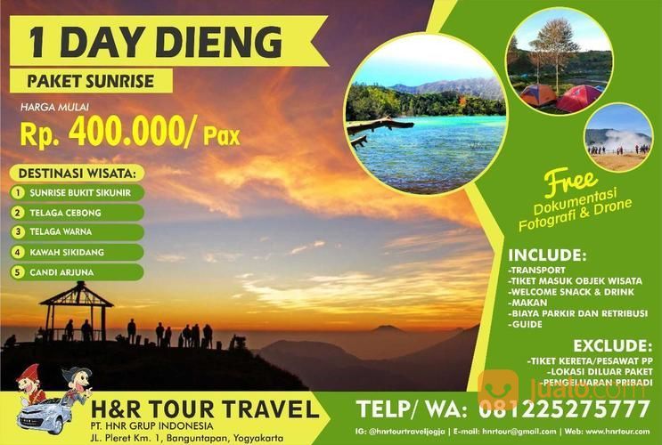 PAKET WISATA ONE DAY SUNRISE SIKUNIR DIENG